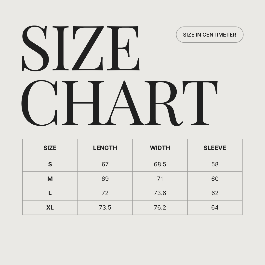 Size chart for Rebirth Angel Oversize Hoodie- sizing guide for perfect fit 